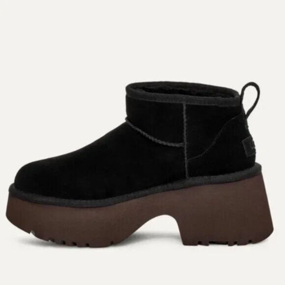 UGG Classic Ultra Mini New Heights Women's Ankle Boot - Picture 2 of 9